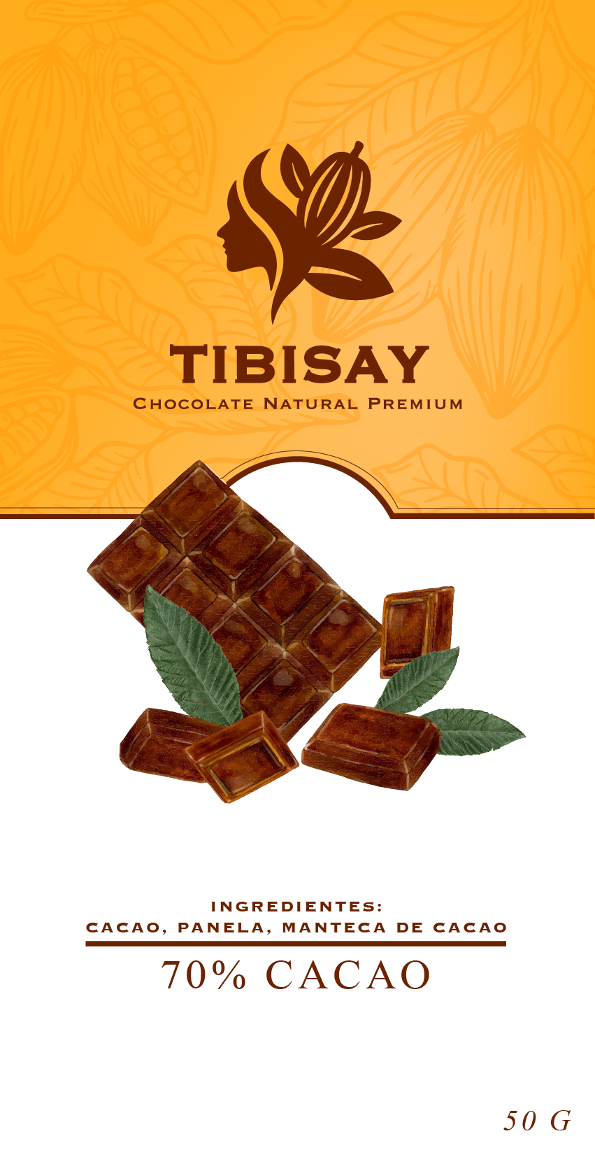 Empaque Tibisay Natural 70% cacao